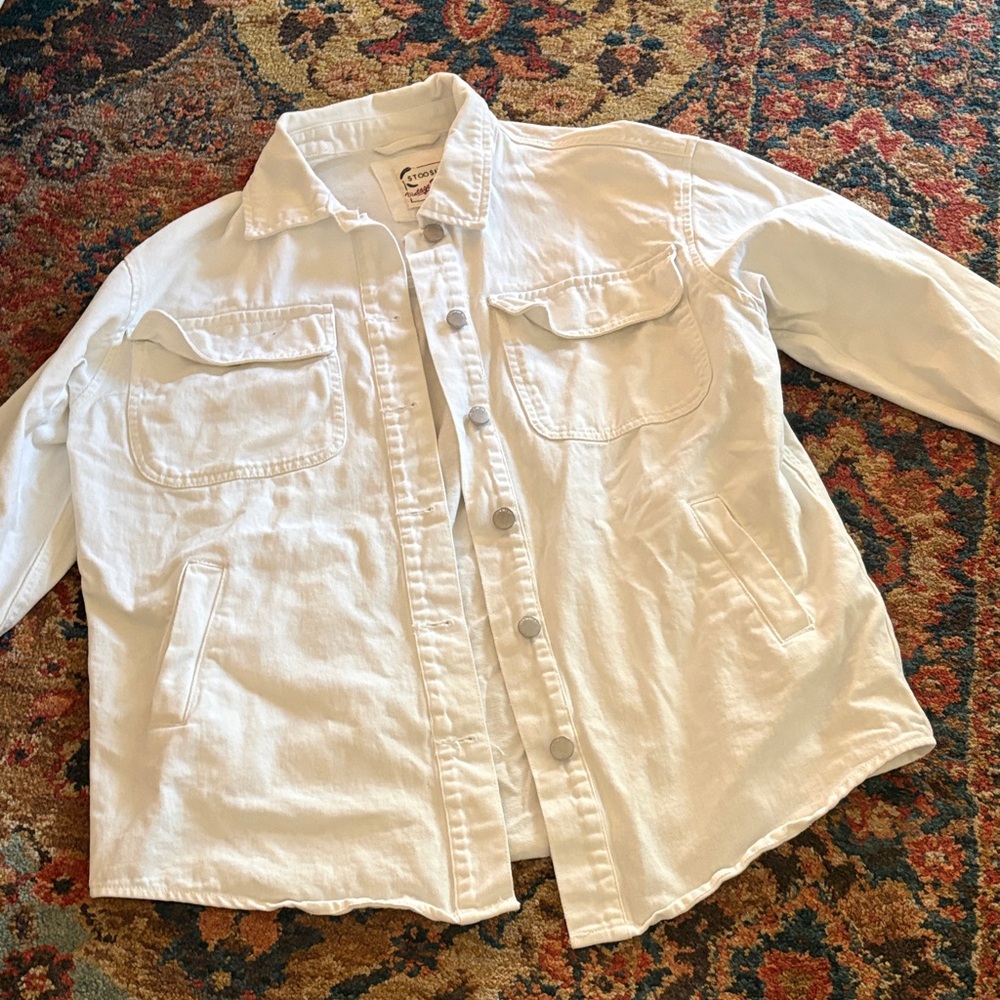 White Oversized Button-Up Jacket - image 1